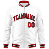 Custom Full-Zip Pure College Jacket Stitched Name Number Big Size