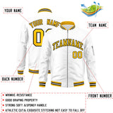 Custom Full-Zip Pure College Jacket Stitched Name Number Big Size