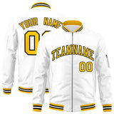 Custom Full-Zip Pure College Jacket Stitched Name Number Big Size