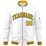 Custom Full-Zip Pure College Jacket Stitched Name Number Big Size