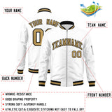 Custom Full-Zip Pure College Jacket Stitched Name Number Big Size