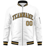Custom Full-Zip Pure College Jacket Stitched Name Number Big Size