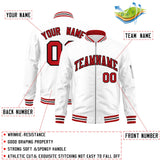 Custom Full-Zip Pure College Jacket Stitched Name Number Big Size