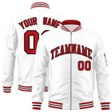 Custom Full-Zip Pure College Jacket Stitched Name Number Big Size