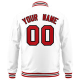 Custom Full-Zip Pure College Jacket Stitched Name Number Big Size
