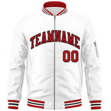 Custom Full-Zip Pure College Jacket Stitched Name Number Big Size