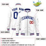 Custom Full-Zip Pure College Jacket Stitched Name Number Big Size