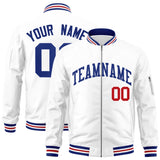Custom Full-Zip Pure College Jacket Stitched Name Number Big Size
