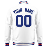 Custom Full-Zip Pure College Jacket Stitched Name Number Big Size