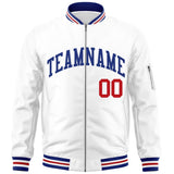Custom Full-Zip Pure College Jacket Stitched Name Number Big Size