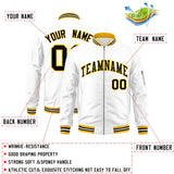 Custom Full-Zip Pure College Jacket Stitched Name Number Big Size