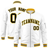 Custom Full-Zip Pure College Jacket Stitched Name Number Big Size