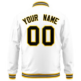 Custom Full-Zip Pure College Jacket Stitched Name Number Big Size