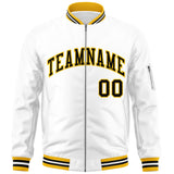 Custom Full-Zip Pure College Jacket Stitched Name Number Big Size