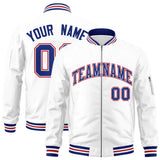 Custom Full-Zip Pure College Jacket Stitched Name Number Big Size