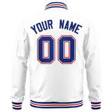 Custom Full-Zip Pure College Jacket Stitched Name Number Big Size