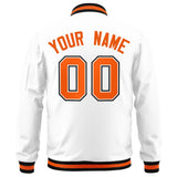 Custom Full-Zip Pure College Jacket Stitched Name Number Big Size