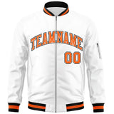 Custom Full-Zip Pure College Jacket Stitched Name Number Big Size