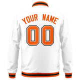 Custom Full-Zip Pure College Jacket Stitched Name Number Big Size
