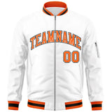 Custom Full-Zip Pure College Jacket Stitched Name Number Big Size