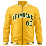 Custom Full-Zip Pure College Jacket Stitched Name Number Big Size