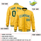 Custom Full-Zip Pure College Jacket Stitched Name Number Big Size