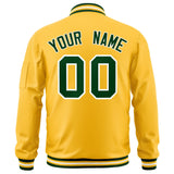 Custom Full-Zip Pure College Jacket Stitched Name Number Big Size