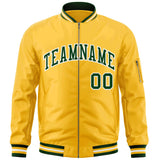 Custom Full-Zip Pure College Jacket Stitched Name Number Big Size