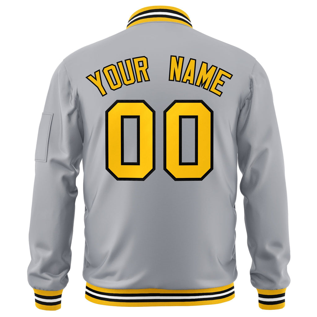 Custom Full-Zip Pure Lightweight College Jacket Stitched Name Number Logo