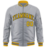 Custom Full-Zip Pure Lightweight College Jacket Stitched Name Number Logo