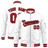 Custom Full-Zip Pure Lightweight College Jacket Stitched Text Logo for Adult