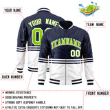 Custom Full-Zip Color Block Baseball Jackets Stitched Letters Logo for Adult