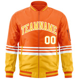 Custom Full-Zip Color Block Letterman Jackets Personalized Stitched Text Logo