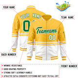 Custom Full-Zip Color Block Letterman Bomber Jacket Stitched Name Number Logo Unisex