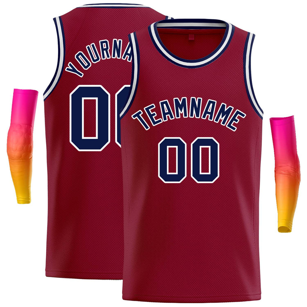 Custom Classic Basketball Jersey Tops Gift Breathable Basketball Shirt