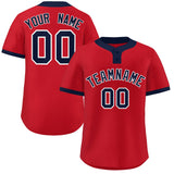 Custom Two-Button Baseball Jersey Classic Style Team Shirts For Adults