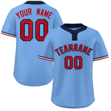 Custom Two-Button Baseball Jersey Classic Style Team Shirts For Adults