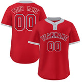 Custom Two-Button Baseball Jersey Classic Style Team Shirts For Adults