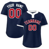 Custom Two-Button Baseball Jersey Classic Style Team Shirts For Adults