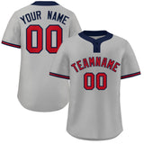 Custom Two-Button Baseball Jersey Classic Style Team Shirts For Adults