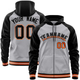 Custom Unique Long-Sleeve Training Full-Zip Raglan Sleeves Hoodie Sports For Unisex Stitched Name Number