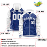 Custom Unique Long-Sleeve Training Full-Zip Raglan Sleeves Hoodie Sports For All Age Stitched Name Number