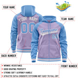 Custom Raglan Sleeves Universal Full-Zip Hoodie Embroideried Your Team Logo And Number For All Age