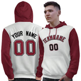 Custom Personalized Long Sleeve Workout- Pullover Raglan Sleeves Hoodie For Man Stitched Name Number