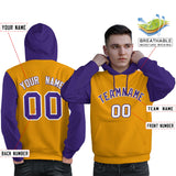 Custom Personalized Long-Sleeve Workout Pullover Raglan Sleeves Fashion Hoodie For All Ages Man