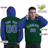 Custom Personalized Long-Sleeve Workout Pullover Raglan Sleeves Fashion Hoodie For All Ages Man