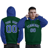 Custom Personalized Long-Sleeve Workout Pullover Raglan Sleeves Fashion Hoodie For All Ages Man
