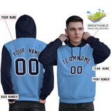 Custom Personalized Long-Sleeve Workout Pullover Raglan Sleeves Fashion Hoodie For All Ages Man