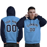Custom Personalized Long-Sleeve Workout Pullover Raglan Sleeves Fashion Hoodie For All Ages Man