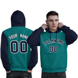 Custom Personalized Long-Sleeve Workout Pullover Raglan Sleeves Fashion Hoodie For All Ages Man